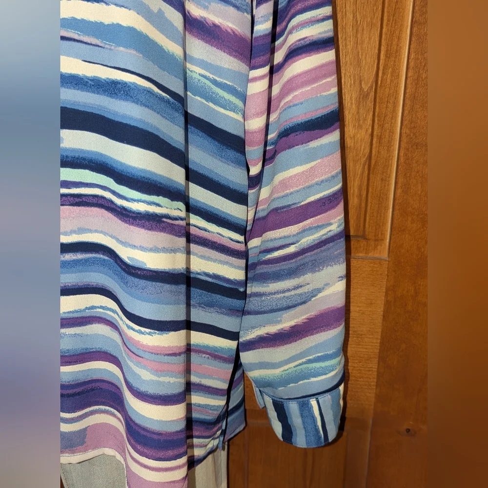 Bon‎ Worth Pastel Striped Blouse